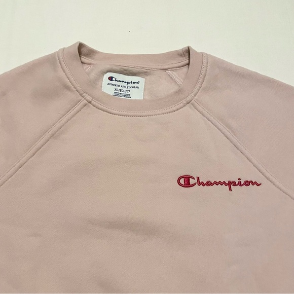 Champion Cropped Sweatshirt Women's Size XS Sweater - Picture 2 of 16